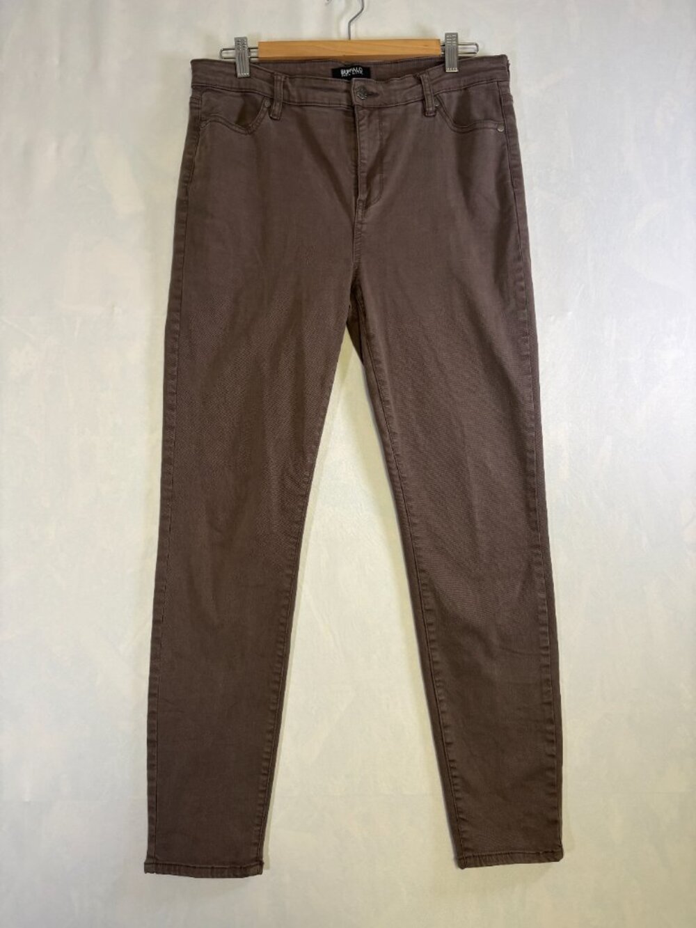 Buffalo David Bitton Hanna Women’s Size 10 High Rise Stretch Skinny Jeans Brown